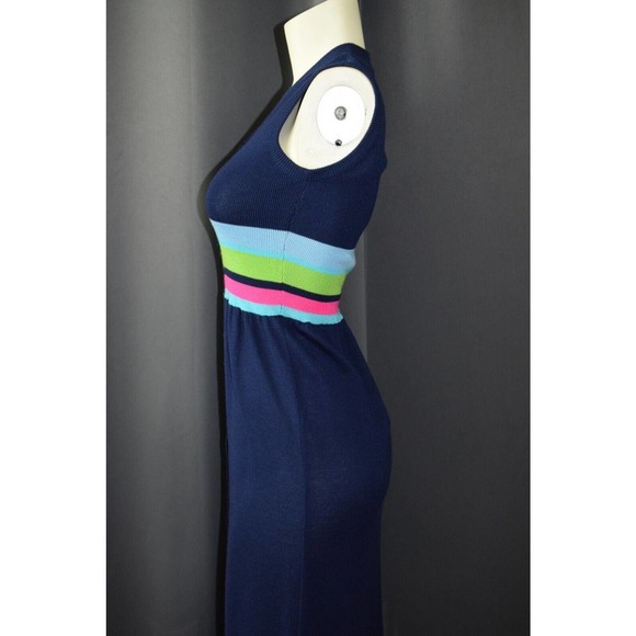 Vintage Aristo Kat Knit Maxi Dress Button Front Pencil Wool Acrylic Hong Kong - Picture 7 of 12